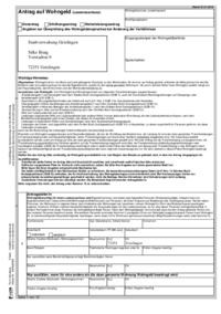 Erläuterungen zum Antrag auf Wohnungsbauprämie für das